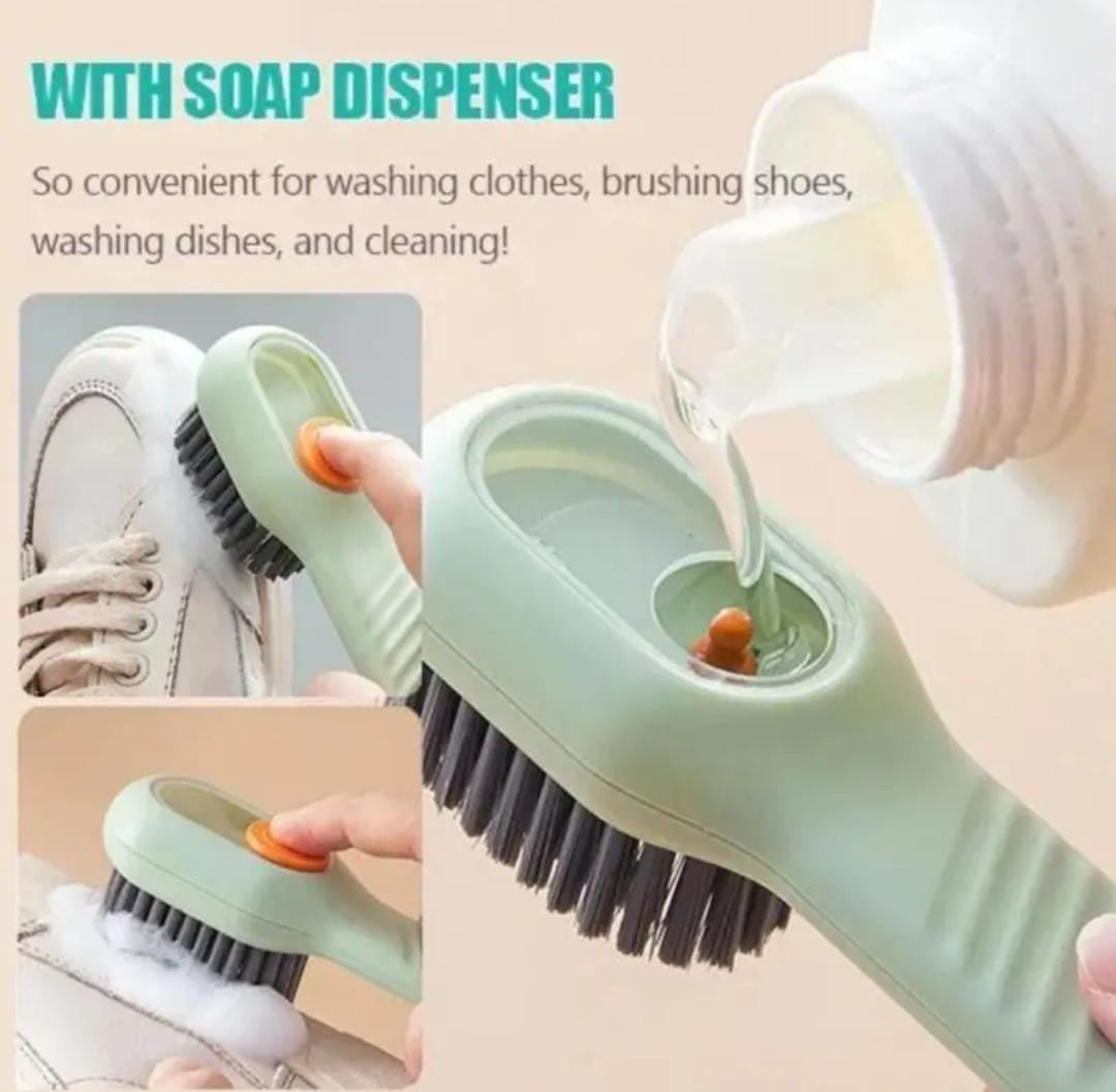 Cepillo Con Dispensador Jabon Multiusos